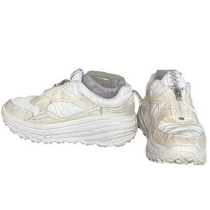 UGG‎ CA805 X Zip White Nylon & Suede Sneaker Women's Size US 7
